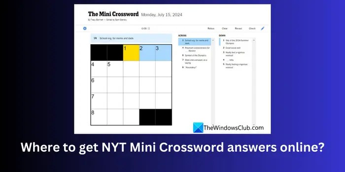 Today's NYT Mini Crossword Answers for Tuesday, Dec. 10 Today's NYT Mini Crossword Answers for Tuesday, Dec. 10