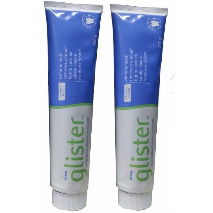 Creme Dental Glister Kit com 2 Grande 200gr Pasta de Dente Glister ... Creme Dental Glister