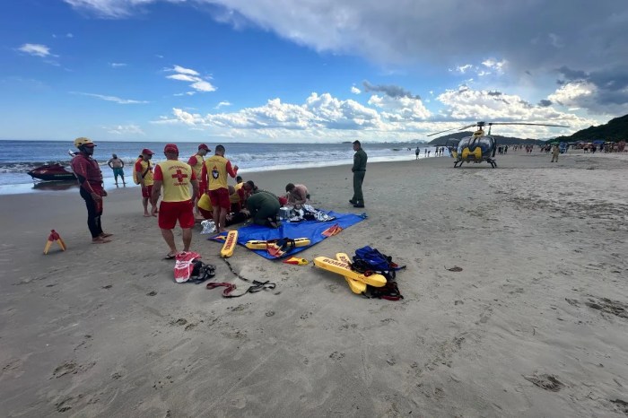 Pai morre afogado ao tentar salvar filha, em Caiobá Pai morre afogado ao tentar salvar filha, em Caiobá
