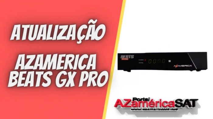 Azamerica Beats GX PRO V1.23 : Já temos a Nova Atualização - 11/12/2021 ... Azamerica Beats Gx Pro Atualização