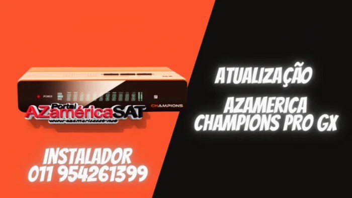 Azamerica Champions Pro GX Atualização V1.15 – Download – 30/03/2022 Atualização Azamerica Champions