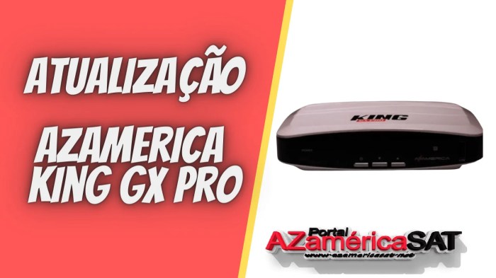 atualização Azamerica king GX Pro | Azamerica SAT - Solução em ... Atualização Azamerica King
