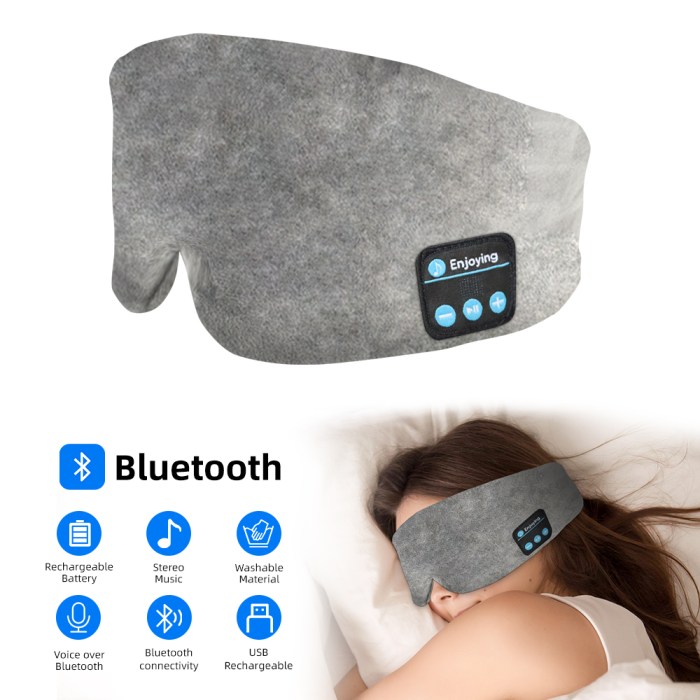 Tapa Olho Máscara para dormir Bluetooth com bloqueio de luz e fone de ... Tapa Olho Máscara para dormir Bluetooth com bloqueio de luz e fone de ...
