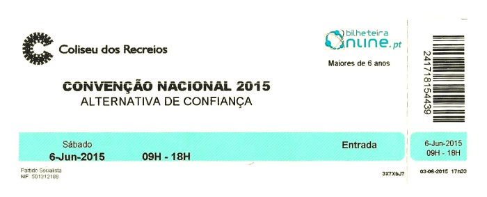 bilhete – EPHEMERA – Biblioteca e arquivo de José Pacheco Pereira Bilhete Digital
