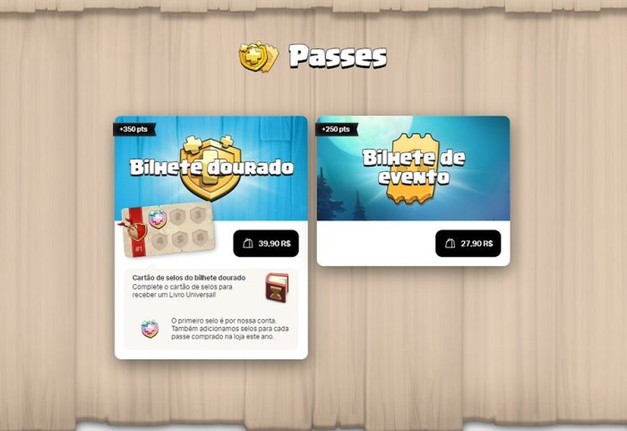 AUMENTO DE 45% NO VALOR DO BILHETE DOURADO! SKIN DO REI PIRATA E MUITA ... Bilhete Dourado Clash Of Clans