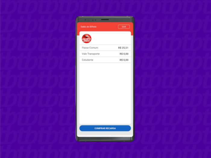 Como consultar saldo do Bilhete Único pelo celular Android • Tecnoblog Consulta De Saldo Bilhete Unico