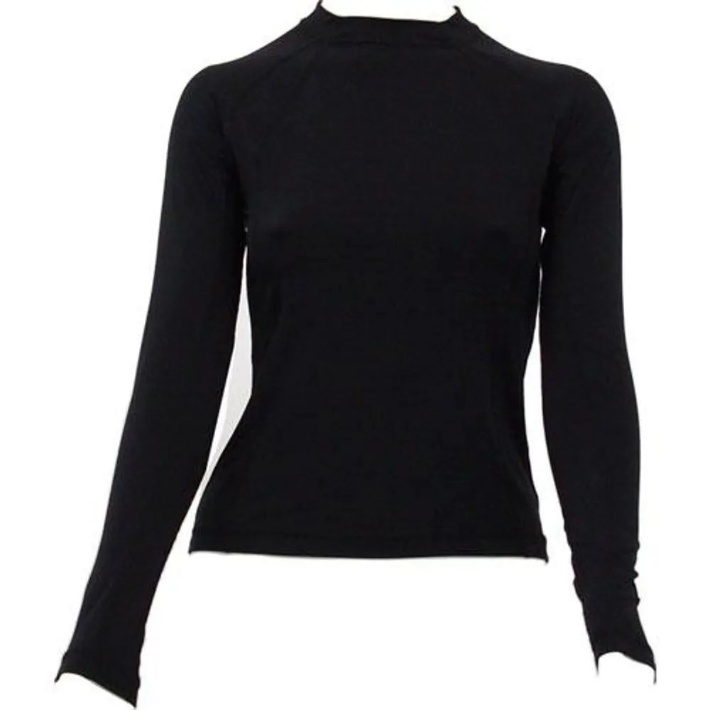 Blusa feminina segunda pele branca para neve com gola v - Fiero Blusa feminina segunda pele branca para neve com gola v - Fiero