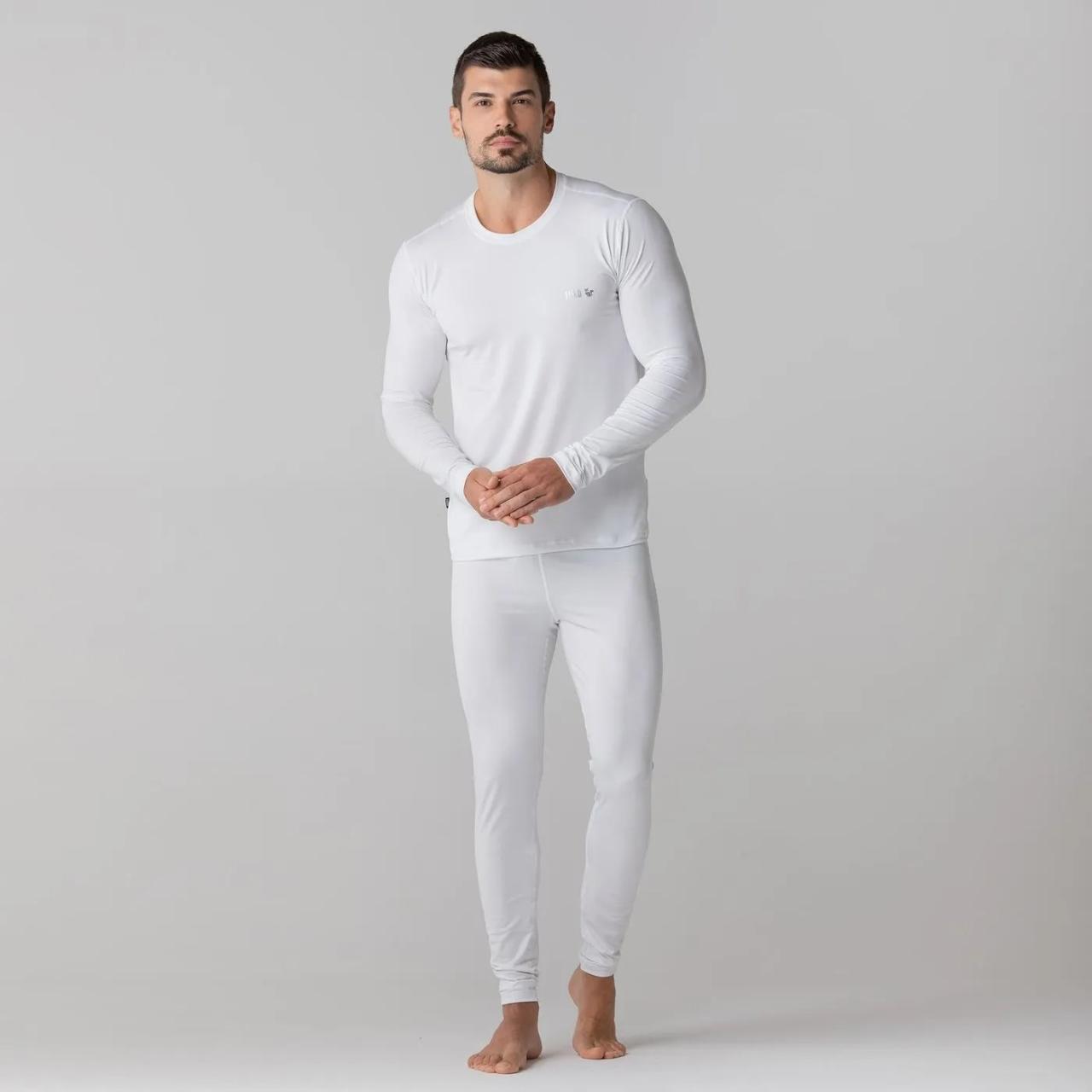 Blusa térmica segunda pele branca masculino inverno - Fiero Blusa térmica segunda pele branca masculino inverno - Fiero