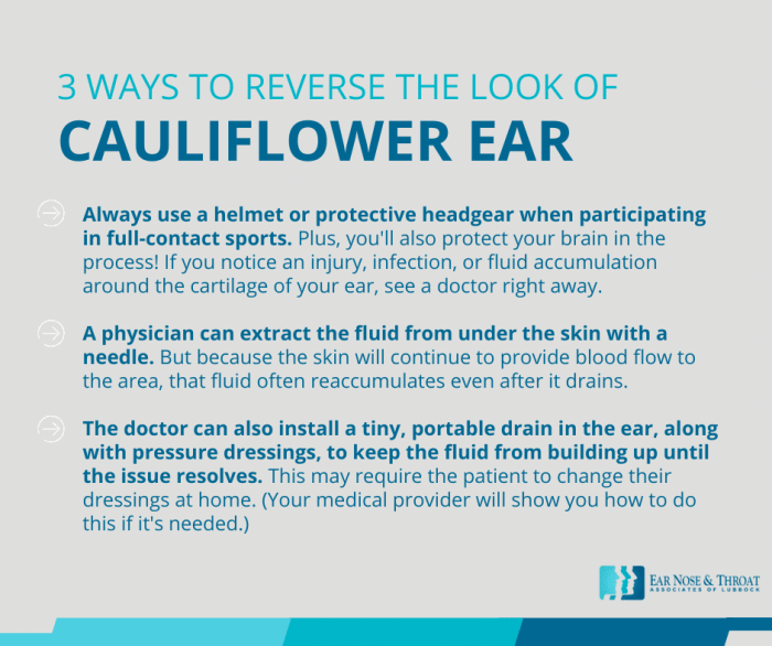 What happens if you ignore cauliflower ear?