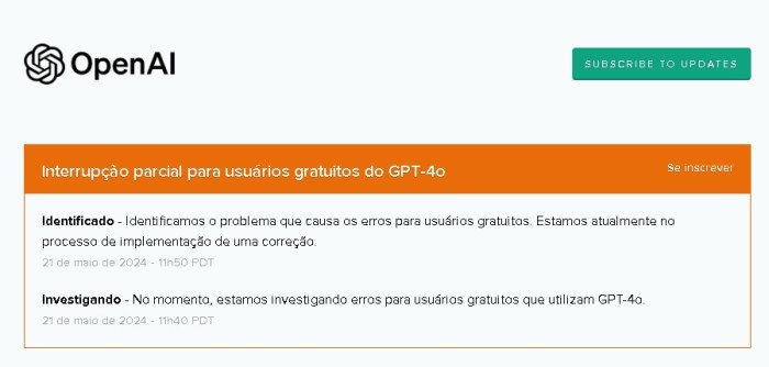 Erro no ChatGPT - Você atingiu o limite atual de uso para o GPT-4 ... Erro no ChatGPT - Você atingiu o limite atual de uso para o GPT-4 ...