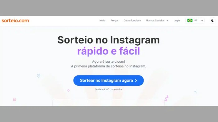 Como fazer sorteio no Instagram grátis: 4 sites fáceis Como fazer sorteio no Instagram grátis: 4 sites fáceis