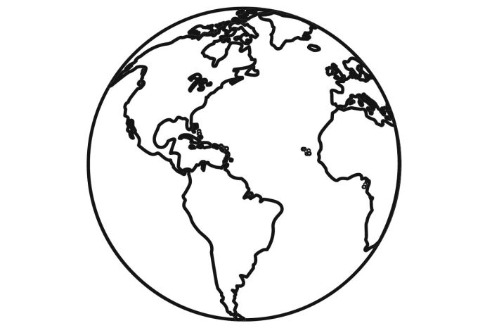 Planeta Terra Para Colorir - Desenhos Para Imprimir e Pintar Planeta Terra Desenho