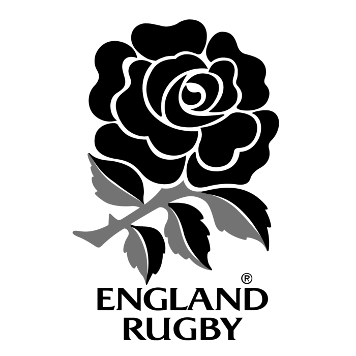 England Rugby Logo Black and White – Brands Logos