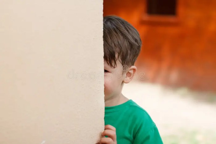 Esconde-esconde Do Rapaz Pequeno Foto de Stock - Imagem de divertimento ... Quem Odete Esconde