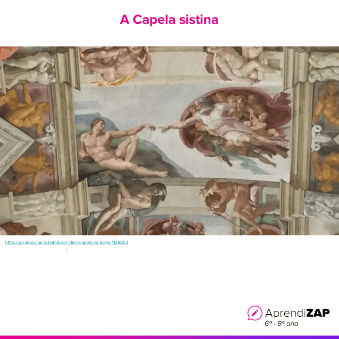Todos os afrescos do teto da Capela Sistina são obras de Michelangelo e ... Todos os afrescos do teto da Capela Sistina são obras de Michelangelo e ...
