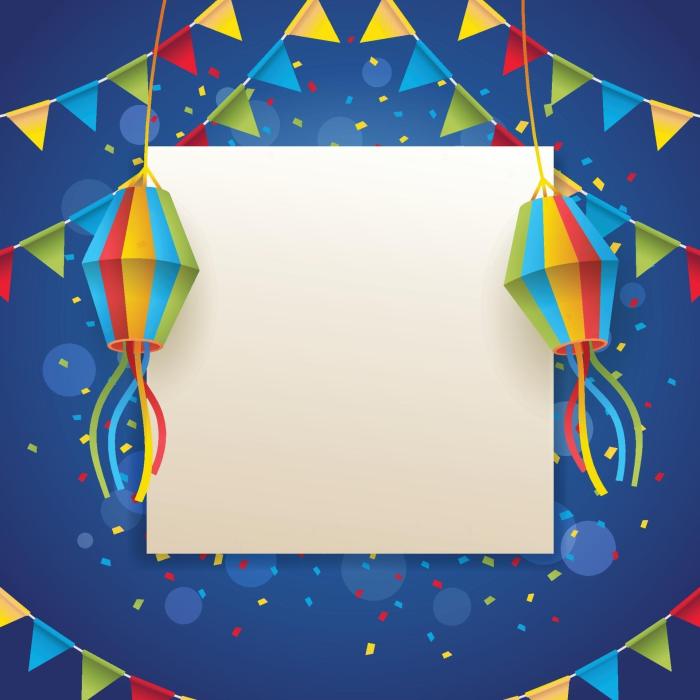 Fundo Vetor Multicolor Festa Junina Wallpaper Com Elemento Png Fundo ... Fundo Junino