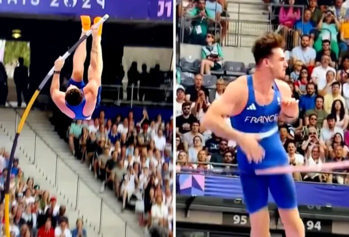 Atleta francês vira meme após 'detalhe' atrapalhar salto com vara Atleta francês vira meme após 'detalhe' atrapalhar salto com vara