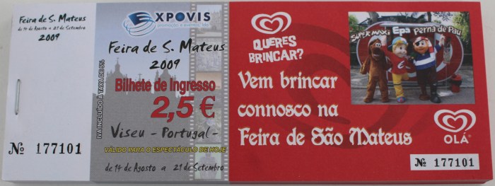 Bilhete de Ingresso [FSM 2009]