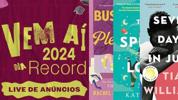 Galera Record anuncia os romances de 2024 Galera Record