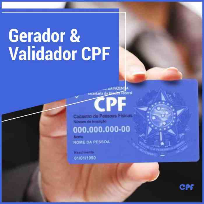 Gerador e Validador de CPF - Gerar CPF Válido para Teste Gerar Cpf Falso