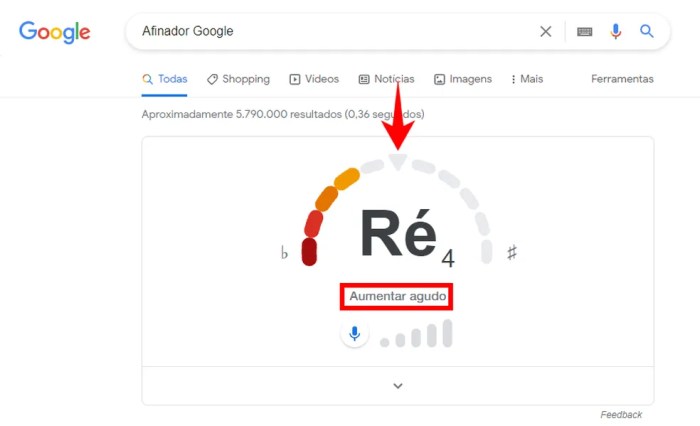 Afinador online: como afinar instrumentos e voz no navegador com o Google Afinador Do Google