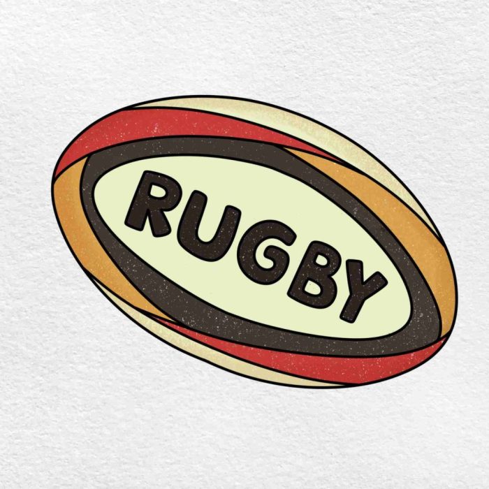 Rugby papercraft example