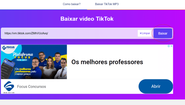 Como baixar vídeos do TikTok Baixar Áudio Do Tiktok Pelo Link