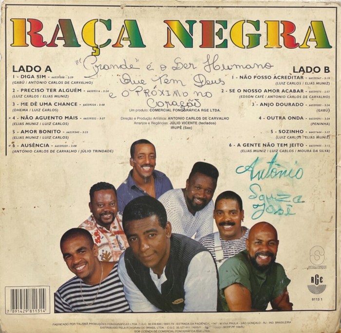 Raça Negra - Raça Negra (1996) - Estilhaços Discos Raça Negra - Raça Negra (1996) - Estilhaços Discos