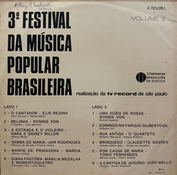 SanduícheMusical: v.a. - III Festival da Música Popular Brasileira (1967) SanduícheMusical: v.a. - III Festival da Música Popular Brasileira (1967)