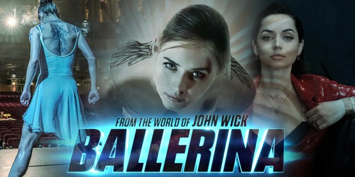 Ballerina Star Details the Ultra-Violent, Fiery Scene in John Wick ... See John Wick spinoff 'Ballerina' in theaters, rent 'Sinners,' stream 'Presence' on Hulu, plus more movies to watch this weekend