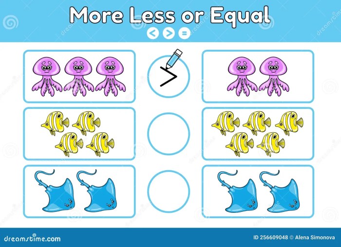 More, less, Equal with Christmas Bauble and Bell Stock Vector ... More, less, Equal with Christmas Bauble and Bell Stock Vector ...
