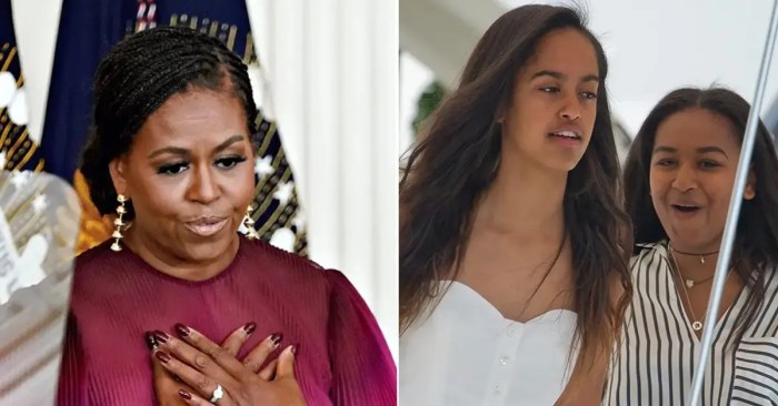 Michelle Obama reveals daughter Malia Obama's name change