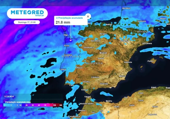 Onde é que vai chover em Portugal nos próximos dias? Eis a previsão de ... Temperatura De Hoje