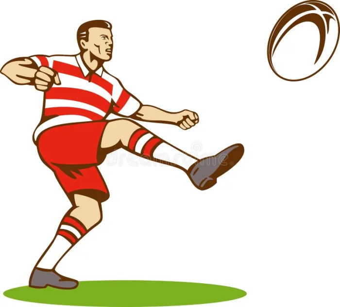 Rugby kicking grassy How far can a rugby player kick?