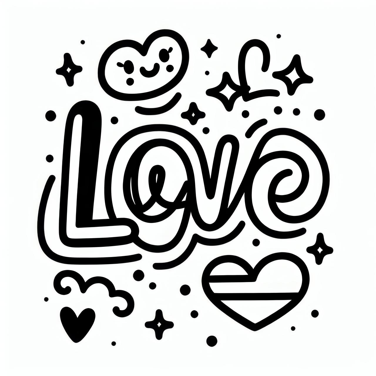 Letras de amor para o Dia dos Namorados: modelo simples para colorir ... Letras de amor para o Dia dos Namorados: modelo simples para colorir ...