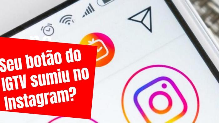 Seu botão do IGTV sumiu do seu Instagram ? Veja como postar Seu botão do IGTV sumiu do seu Instagram ? Veja como postar