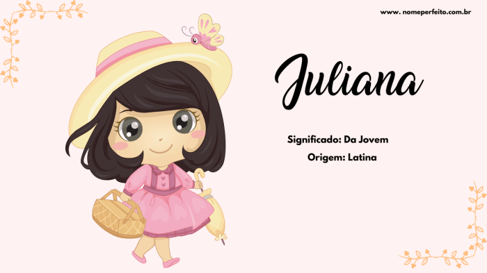 Significado do nome Juliana - Nome Perfeito Eu Declino Significado