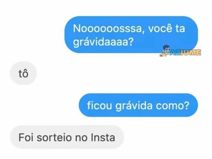 Sorteio do instagram - Aziume - Blog de humor Sorteio Instagram