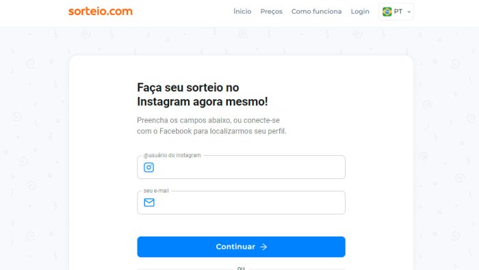 Como fazer sorteio no Instagram grátis: 3 sites fáceis Sorteio Instagram Gratis