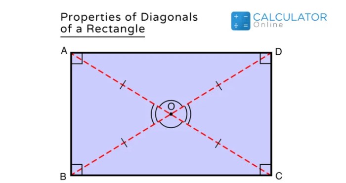Calculadora de diagonal de retângulo online e passo a passo.
