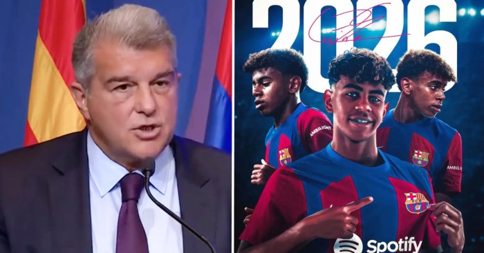 Barcelona lamine yamal transfer bid