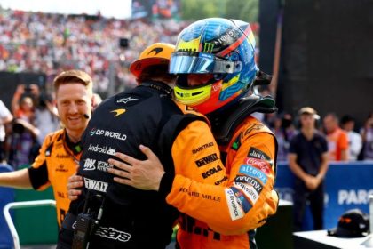 Comparação Lando Norris e Piastri GP Brasil