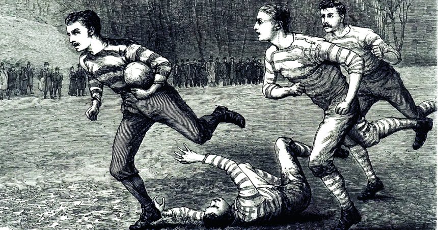 Did rugby originate from soccer