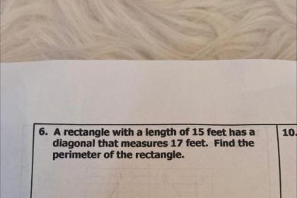 Como encontrar a diagonal de um retângulo com valores decimais para comprimento e largura?