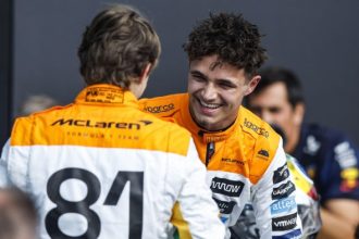 Desempenho Lando Norris em relação a Piastri GP Brasil