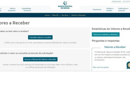 Valores A Receber Bcb Gov Br G1 Consulta Cpf Dinheiro Esquecido