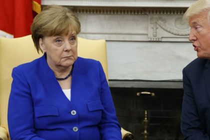 Photos of Ivanka Trump and German Chancellor Angela Merkel widely ...