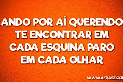Ando Por Ai Querendo Te Encontrar
