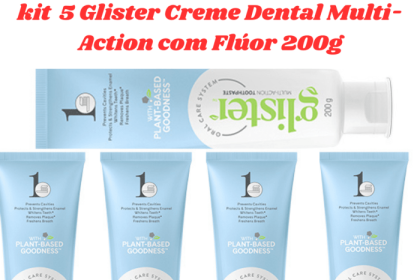 Glister creme dental Multi-Action 5 unidades de 200g | Shopee Brasil