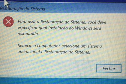 Erro Ao Acionar O Sistema